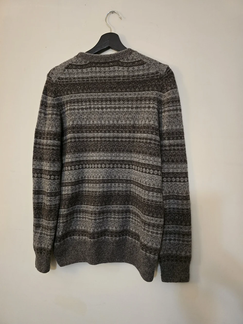 Jos. A. Bank Reserve Wool Mens Fair Isle Crewneck Sweater